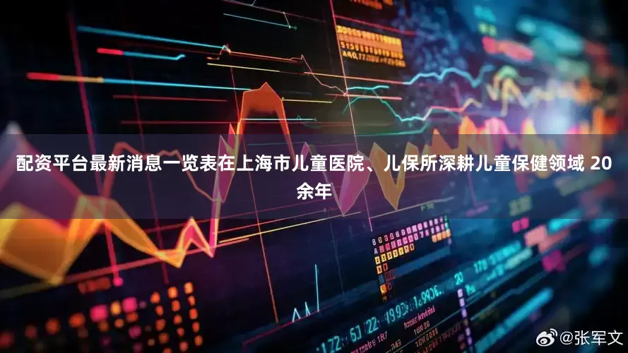 配资平台最新消息一览表在上海市儿童医院、儿保所深耕儿童保健领域 20余年